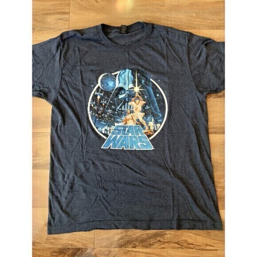 Tultex Men's Star Wars A New Hope Graphic T-Shirt Size Large Color Gray